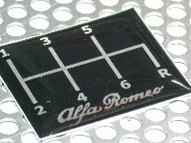 Alfa Romeo 6speed sticker 