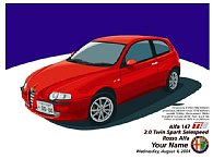 Alfa Romeo147 TI 額装パーソナル・イラストレーション