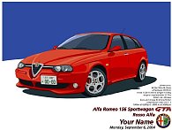 Alfa Romeo Sportwagon GTA額装パーソナル・イラストレーション