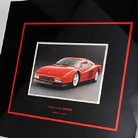 Ferrari Testarossa Sterling Silver Plate