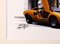 Lamborghini Countach Illustration by Kenichi Hayashibe