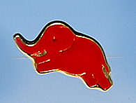 LANCIA Pin Badge( Elefantino Rosso)