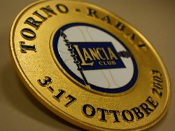LANCIA Club Italia Torino-Rabat Rally Emblem