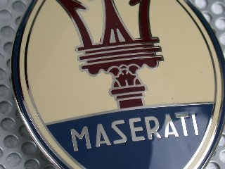 MASERATI Oval Colored Emblem (Small)