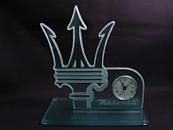 MASERATI TRIDENTE¥¯¥ê¥¹¥¿¥ë¥¬¥é¥¹¥ª¥Ö¥¸¥§ With Clock