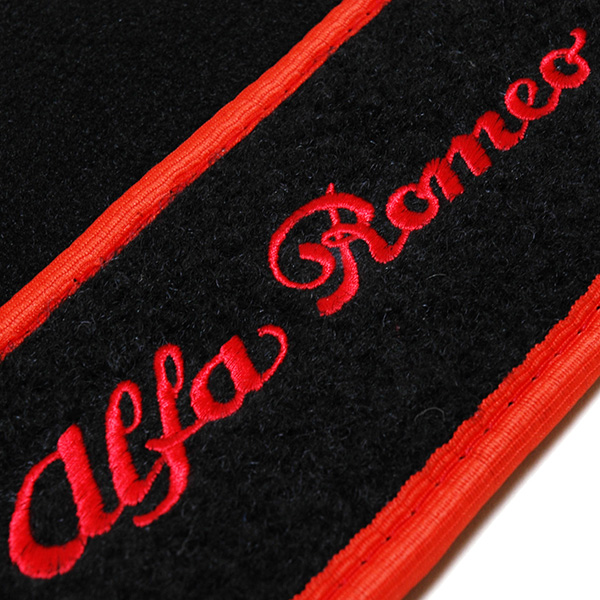 Alfa Romeo 145 Floor Mats (Black/Red Piping RHD)
