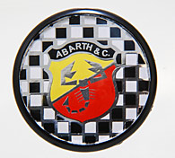 ABARTH Wheel Hub Cap (Checkerd Flag & Emblem)