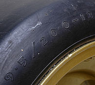 Scuderia Ferrari 1973 F1 312B3 Front Tire & Wheel Set