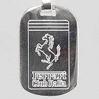 Ferrari CLUB ITALIA Sterling Silver Keyring