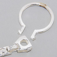 Ferrari CLUB ITALIA Sterling Silver Keyring