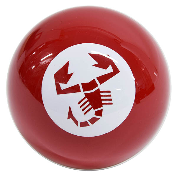 ABARTH Scorpione Gear Knob (Red/White line)