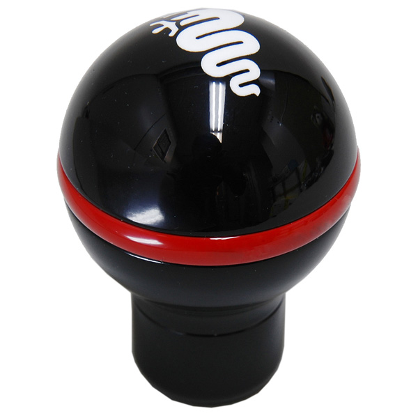 Alfa Romeo BISCIONE Aluminium Gearknob (Black/Red Line)