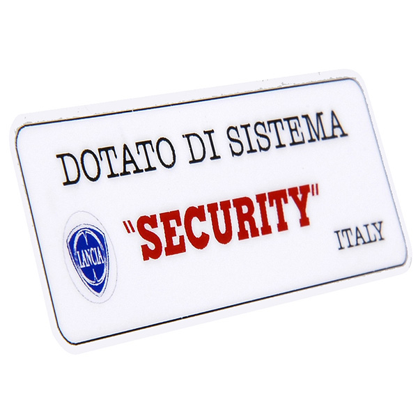 LANCIA Security Sticker