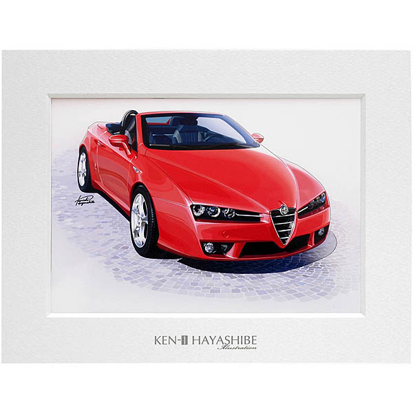 Alfa Romeo Spiderイラストレーション by 林部研一