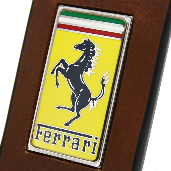 Ferrari Leather Keyring(Brown)