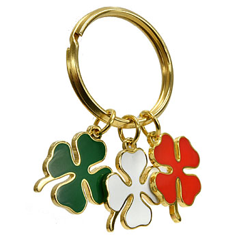 Alfa Romeo Quadrifoglio Tri Color Keyring