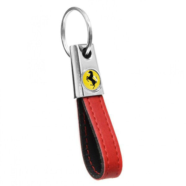 Ferrari Strap Shaped Keyring (Red)