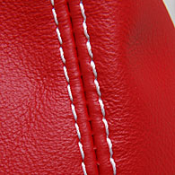 FIAT GRANDE PUNTO & GRANDE PUNTO ABARTH Leather Shift Boots (Red/White Stech) 