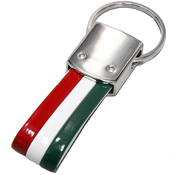 Alfa Romeo Tri Color Keyring ( Emblem Medal)