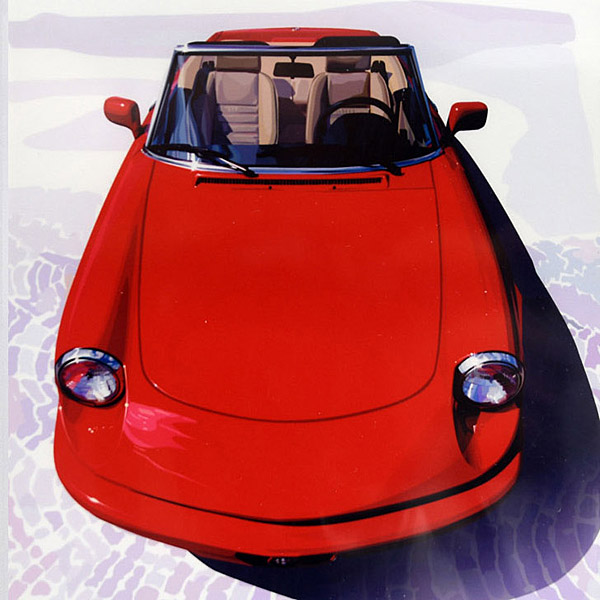 Alfa Romeo Spider Sr.4イラストレーション by林部研一