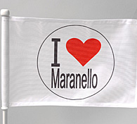 ITALIA/FERRARI/MARANELLO Flag & Display Stand Set