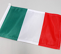 ITALIA/FERRARI/MARANELLO Flag & Display Stand Set