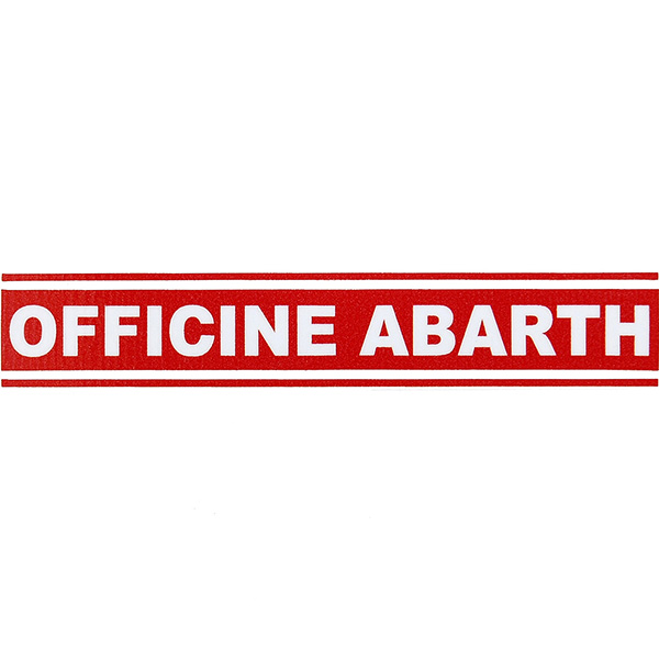 OFFICINE ABARTH Logo Sticker (Red)