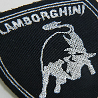 Lamborghini Emblem Patch (Black/Silver)