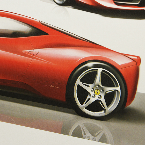 Ferrari 458 ITALIA lithograph