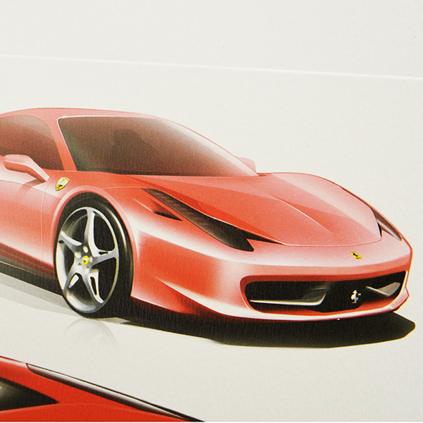 Ferrari 458 ITALIA lithograph