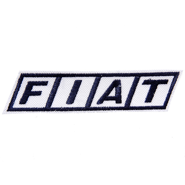 FIATロゴワッペン (ホワイト/ネイビーロゴ)