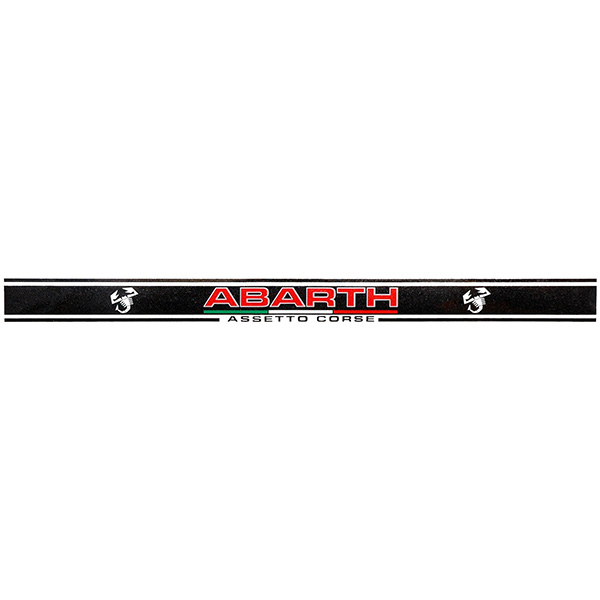 ABARTH ASSETTO CORSE Stripe & Logo Sticker (Clear Base/458mm)