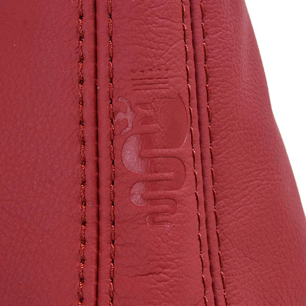 Alfa Romeo 147 Leather Hand-Brake Boots (Red/Red Steach/Snake)