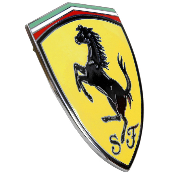 Ferrari純正458 ITALIA用七宝SFフェンダーエンブレム左右セット