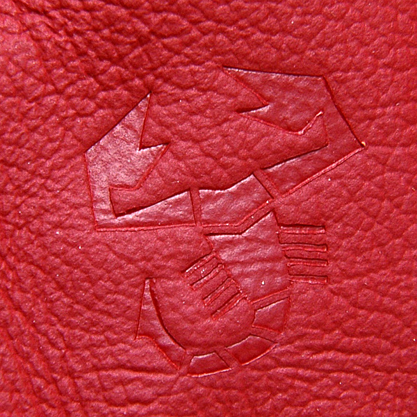 ABARTH Small Pocket Frau Leather (Red)