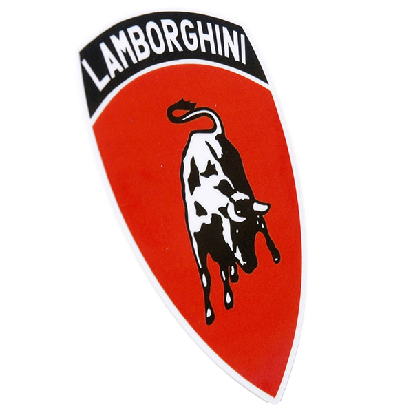 Lamborghini Emblem Sticker (Red/Small)