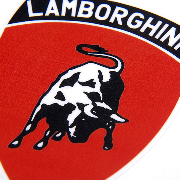 Lamborghini Emblem Sticker (Red/Small)