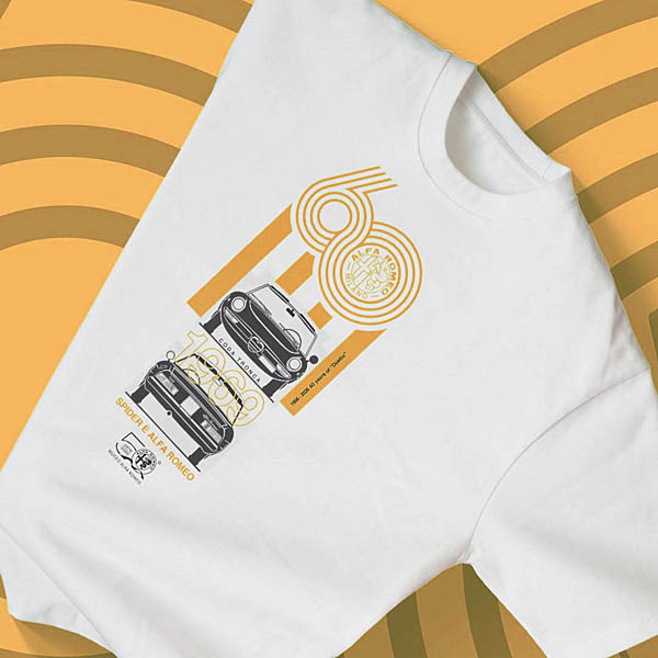 Official Alfa Romeo Spider 60th Anniversary T-Shirt (1969)