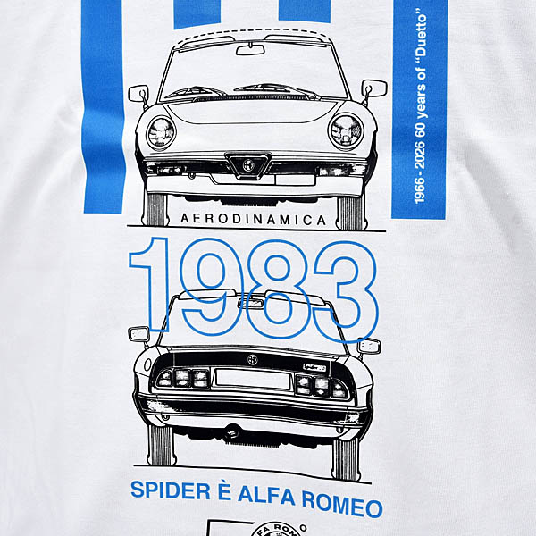 Official Alfa Romeo Spider 60th Anniversary T-Shirt (1983)