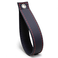 FIAT New 500 Rear Gate Leather Strap (Black/Red Steach)