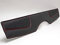 FIAT NEW 500 Leather Tonneau Cover (Black/Red Steach)