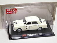 1/43 1000 MIGLIA Collection No.37 PEUGEOT 403 Miniature Model