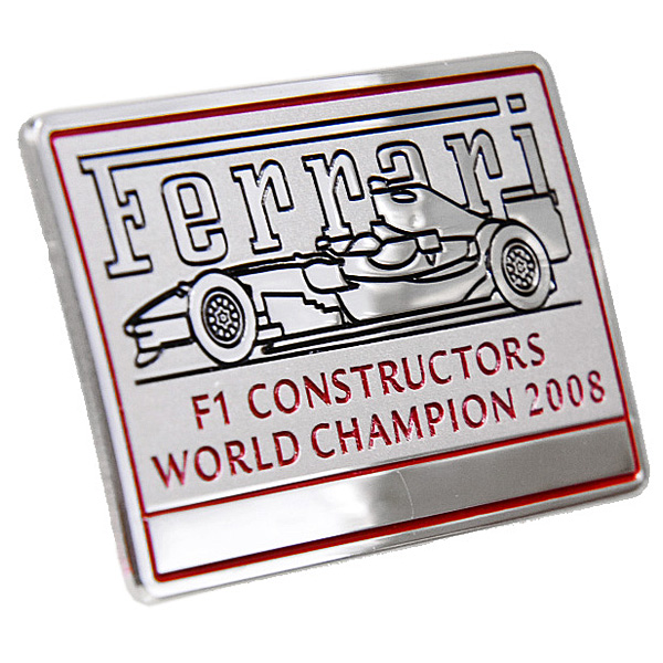 Ferrari 2009 Interior Plate (2008 Constructors Champion Memorial)