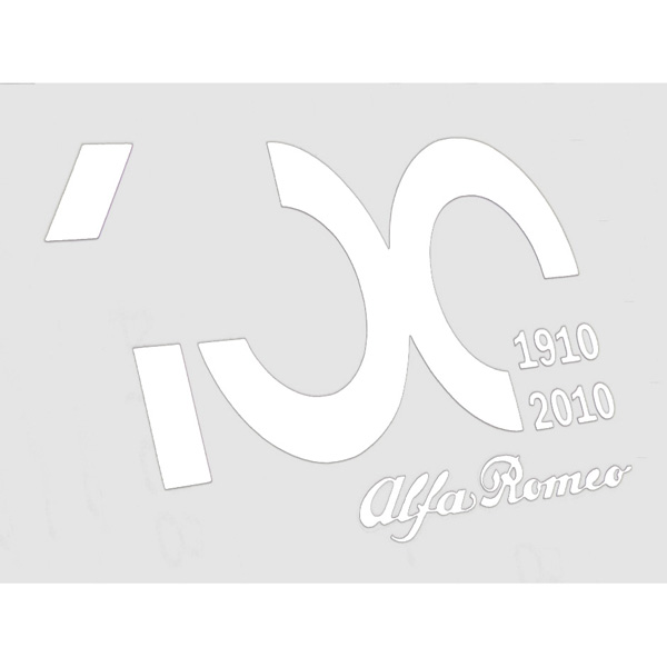 Alfa Romeo 100anni Logo Sticker(Small/die-cut)