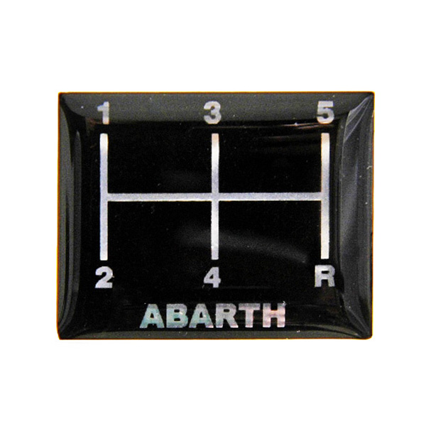 ABARTH 5speed Gear Position 3D Sticker