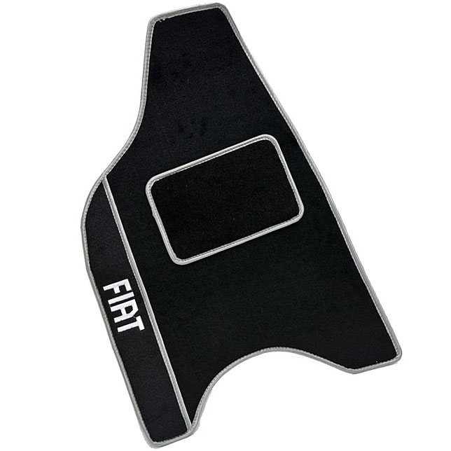 FIAT Panda Floor Mats (Black/Grey Piping/LHD)