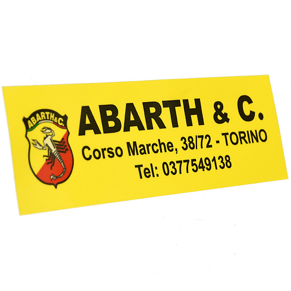 ABARTH & C Replica Sticker 