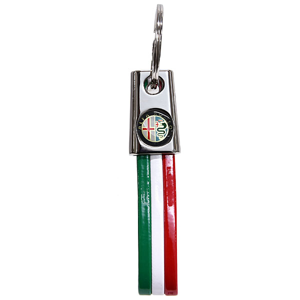 Alfa Romeo Tricolor keyring (slim type)