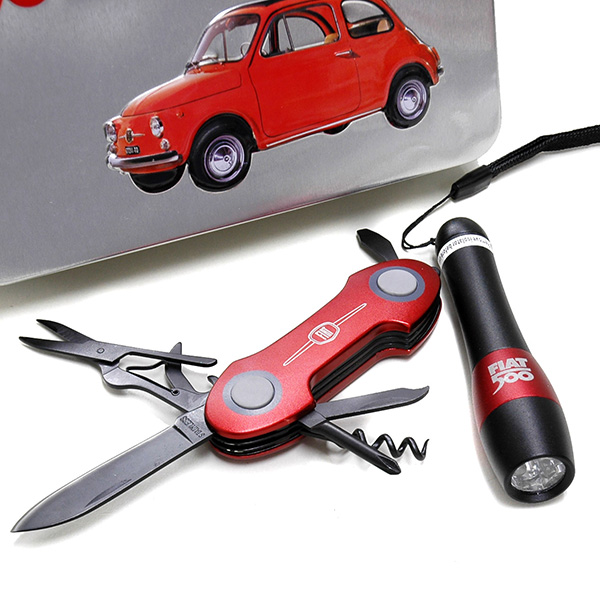 FIAT初代500マルチナイフ&ポケットライトセット