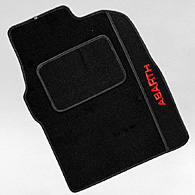 ABARTH 500 Floor Mats (Red Logo/Rhd)